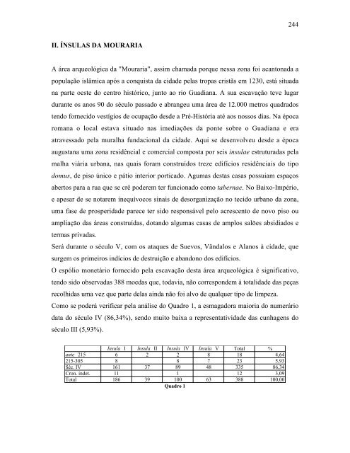 CIRCULAÃÃO MONETÃRIA NA LUSITÃNIA DO SÃCULO III - Numismatas