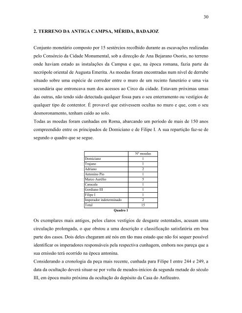 CIRCULAÃÃO MONETÃRIA NA LUSITÃNIA DO SÃCULO III - Numismatas