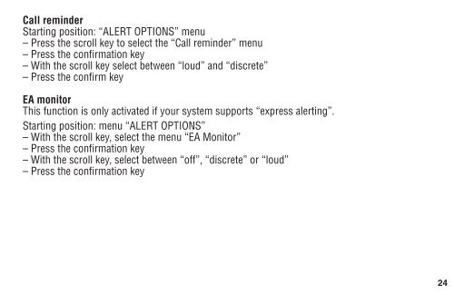 Operating Instructions Swissphone DE920,  DE920Ex, DE940