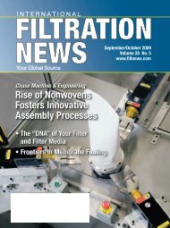 Rise of Nonwovens Fosters Innovative Assembly ... - Filtration News
