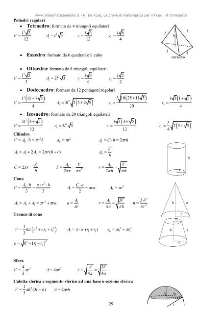 Formulario completo di matematica - shop - Matematicamente.it