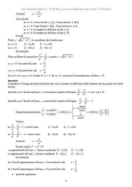 Formulario completo di matematica - shop - Matematicamente.it