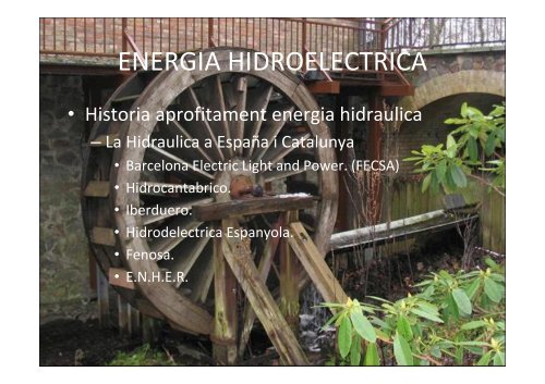 ENERGIA HIDROELECTRICA