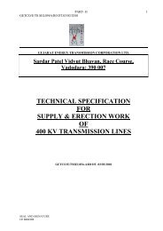 technical specification for supply & erection work of 400 kv ...