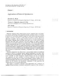 Applications of Network Optimization - James B. Orlin - MIT