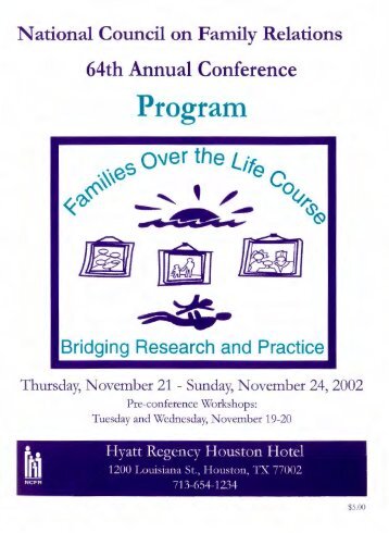 2002 NCFR Annual Conference - Families Over the Life Course