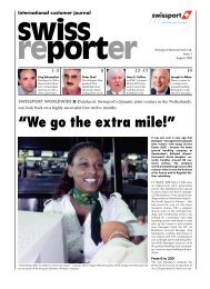 “We go the extra mile!” International customer journal - Swissport