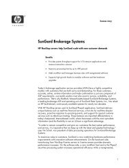 SunGard Brokerage Systems - HP NonStop - Hewlett Packard