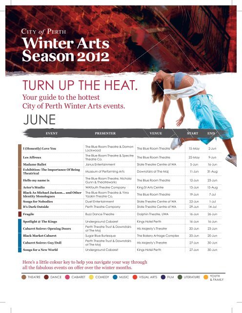 WINTER ARTS SEASON 2012