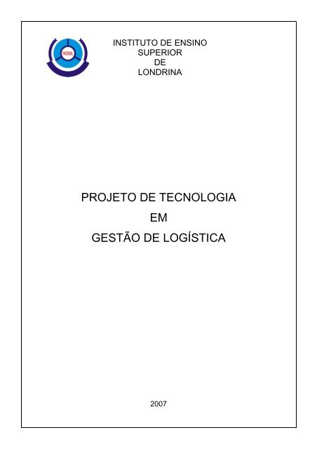Projeto PedagÃ³gico de Logistica - INESUL