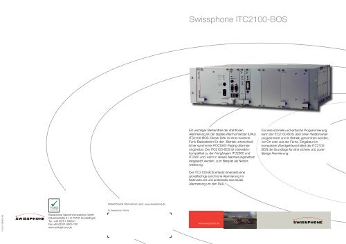 Datenblatt - Swissphone