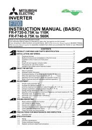 FR-F700 INSTRUCTION MANUAL (BASIC) - MRO Stop