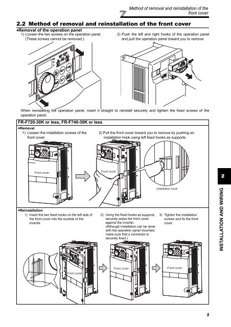 FR-F700 INSTRUCTION MANUAL (BASIC) - MRO Stop