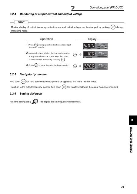 FR-F700 INSTRUCTION MANUAL (BASIC) - MRO Stop