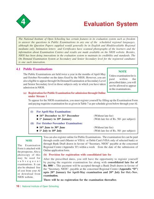 Prospectus - National Institute of Open Schooling