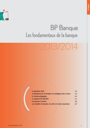 [PDF] - Guide de rentrÃ©e 2013-2014 - CFPB