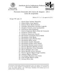 2011 Lista de aceptados - Instituto de la Judicatura Federal