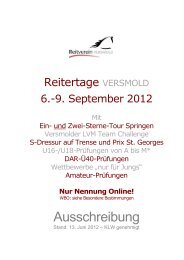 Die genehmigte Ausschreibung zum Download. - Reitertage ...