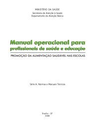 Manual operacional para profissionais de saÃºde e educaÃ§Ã£o ...