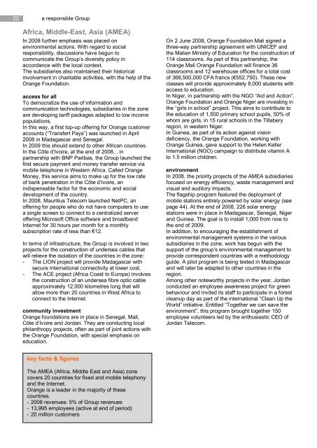 corporate social responsibility complete report France ... - Orange