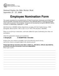 Employee Nomination Form - State of Illinois