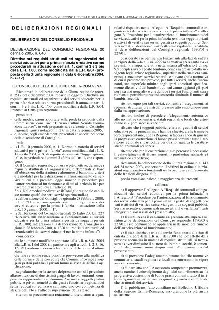 Direttiva sui requisiti strutturali ed organizzativi dei servizi educativi ...