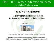 The EU F-Gas Regulation - EPEE