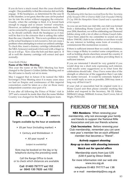 Winter 2002 - National Rifle Association