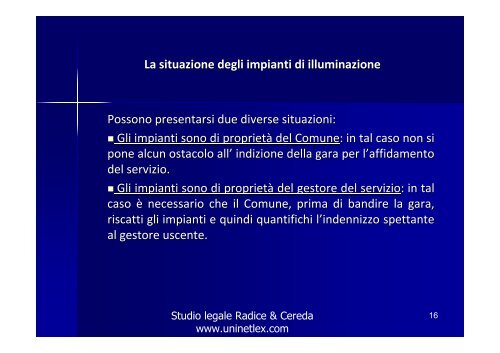 IL SERVIZIO DI ILLUMINAZIONE PUBBLICA ... - RisorseComuni