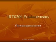 23. oktoober 2009 loengu slaidid - Ã¼liorganisatsioonidest