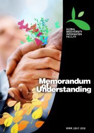 Memorandum of Understanding - Global Biodiversity Information ...