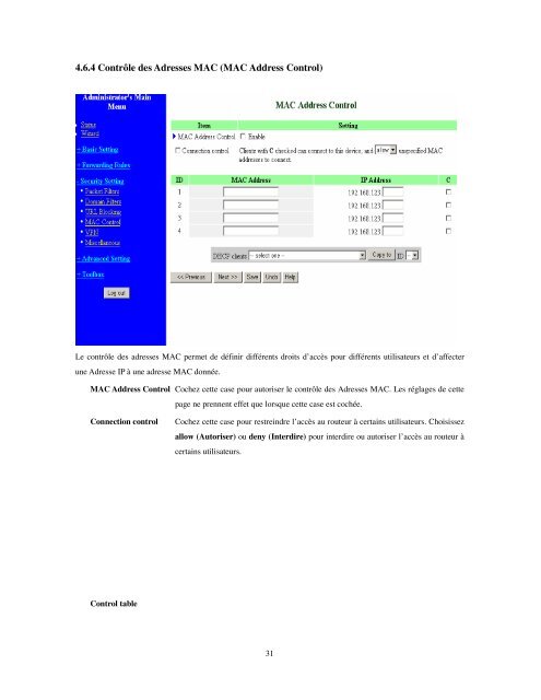 Manuel de l'Utilisateur Routeur RX400 - Olitec