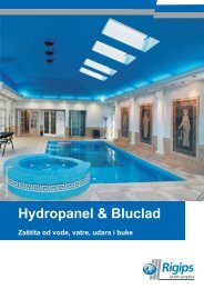 Hydropanel i Bluclad - Rigips