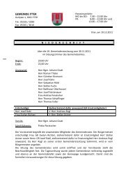 10. Gemeinderatssitzung (470 KB) - .PDF - Gemeinde Itter