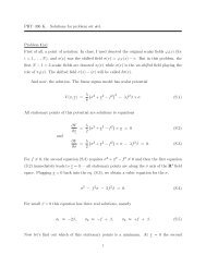 PHYâ396 K. Solutions for problem set #4. Problem 1(a): First of all, a ...