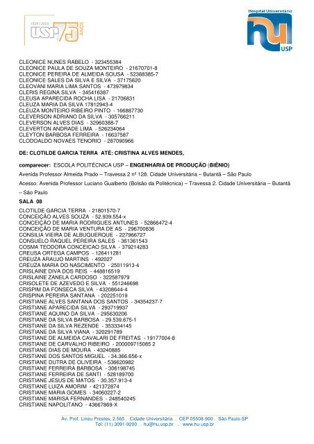 EDITAL HU 7/2012 CONVOCAÃƒÂ‡ÃƒÂƒO PARA A PROVA DE MÃƒÂšLTIPLA ...