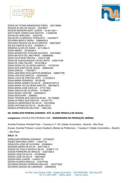 EDITAL HU 7/2012 CONVOCAÃƒÂ‡ÃƒÂƒO PARA A PROVA DE MÃƒÂšLTIPLA ...