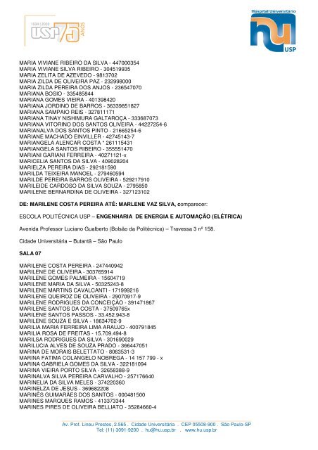 EDITAL HU 7/2012 CONVOCAÃƒÂ‡ÃƒÂƒO PARA A PROVA DE MÃƒÂšLTIPLA ...