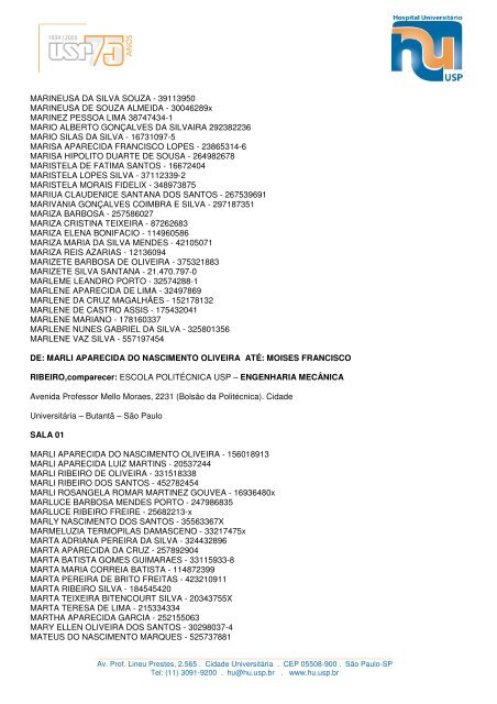 EDITAL HU 7/2012 CONVOCAÃƒÂ‡ÃƒÂƒO PARA A PROVA DE MÃƒÂšLTIPLA ...