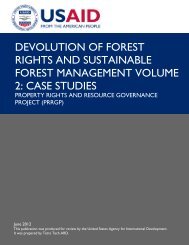 devolution of forest rights and sustainable forest management ...