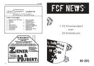 Schneiderei, Wäscherei, Teppiche dazu ... - FC Frimmersdorf