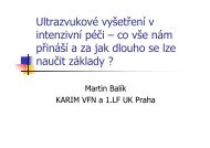 UltrazvukovÃ© vyÅ¡etÅenÃ­ v intenzivnÃ­ pÃ©Äi â co vÅ¡e nÃ¡m pÅinÃ¡Å¡Ã­ a za ...