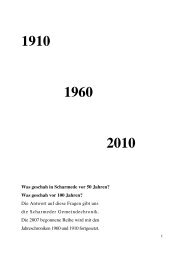 1910 1960 2010 Was geschah in Scharmede vor 50 Jahren?