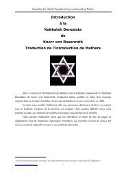 Introduction Ã  la Kabbalah Denudata de Knorr von Rosenroth
