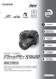 FinePix S9600 Mode d'emploi - Fujifilm France