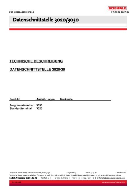 470.508.056D.V17_Datenschnittstelle 3020_3030 - Wum-profishop.de