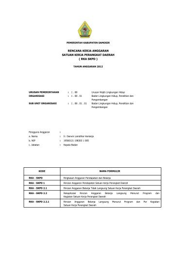Badan Lingkungan Hidup, Penelitian dan Pengembangan