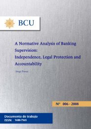 A Normative Analysis of Banking Supervision: Independence, Legal ...