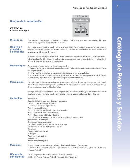 Catalogo_de_Servicio CRREC en Educacion Comunitaria para la ...