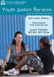 Pilbara Regional Youth Justice Services - Department of Corrective ...